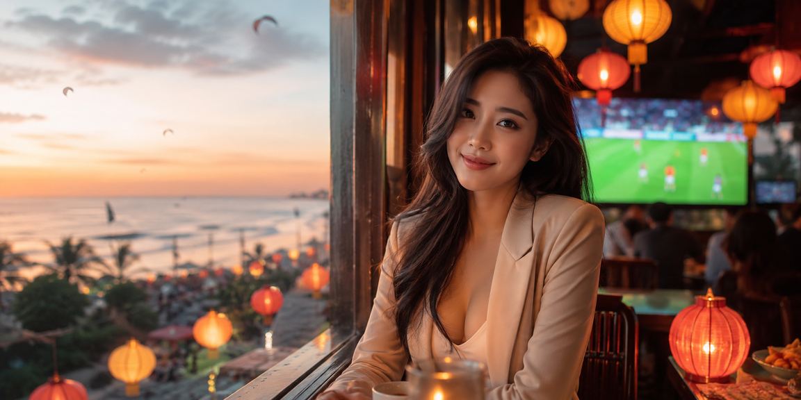 Người dùng đặt cược bóng đá tại quán cà phê phố cổ Hội An