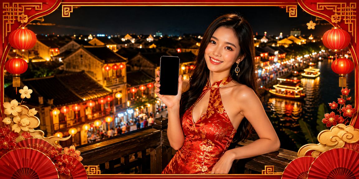 Giao diện ứng dụng d19 trên điện thoại với hình ảnh hội An